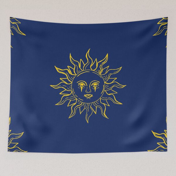 Item preview, Blue and Gold sun print designed and sold by DemonicGloom.