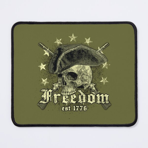 Item preview, Patriotic Tricorn Wearing Skull with Crossed Muskets i.e. Freedom Skull! designed and sold by 461VCC.