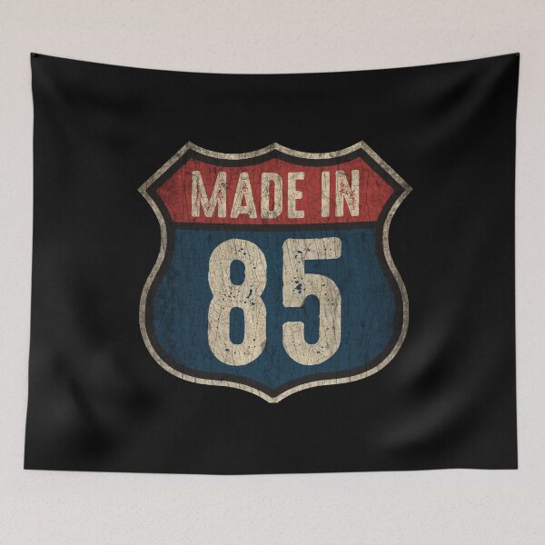 Item preview, Vintage 1985 Trucker Birthday 37 Years Old Interstate Shield designed and sold by MintaApparel.