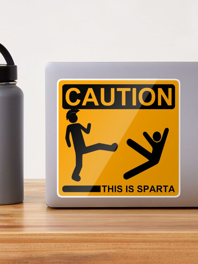 WARNING This is Sparta Plastic Sign 00123 