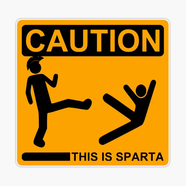 Caution This Is Sparta Gifts & Merchandise for Sale