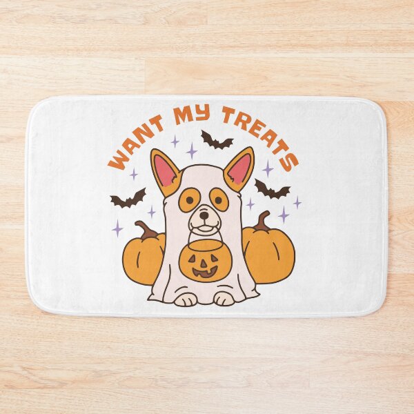 Item preview, Cute corgi ghost dog designed and sold by Cyrenaica 1949.