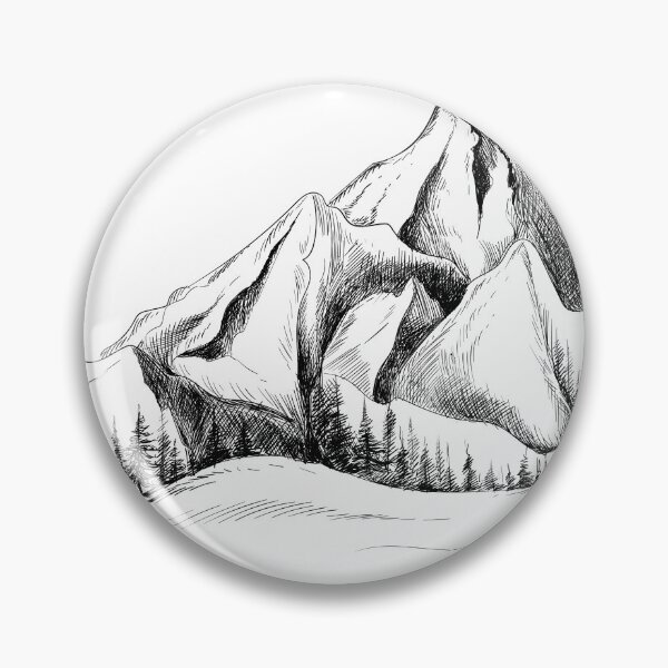 Item preview, Beautiful hand draw landscape with mountain  sketch designed and sold by shoping11228.