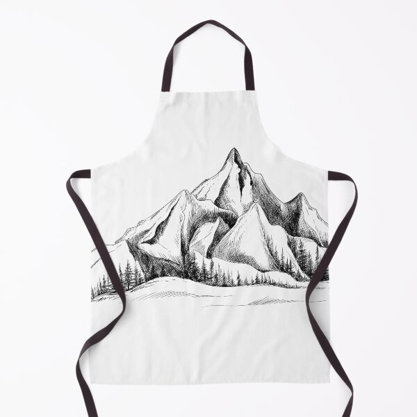 Item preview, Beautiful hand draw landscape with mountain sketch designed and sold by shoping11228.