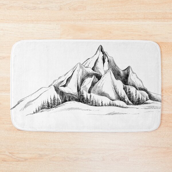Item preview, Beautiful hand draw landscape with mountain  sketch designed and sold by shoping11228.
