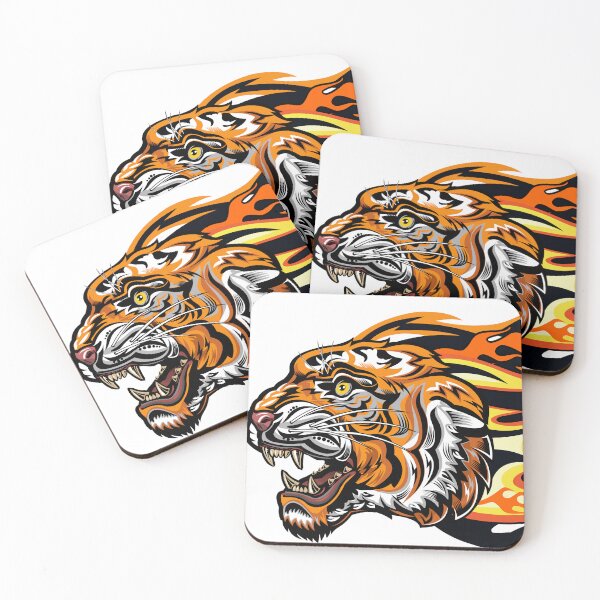 Item preview, Flaming Flying Tiger / Flames designed and sold by ODLUNA.