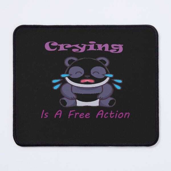 Item preview, CRYING IS A FREE ACTION Essential T-Shirt designed and sold by AdOmar.