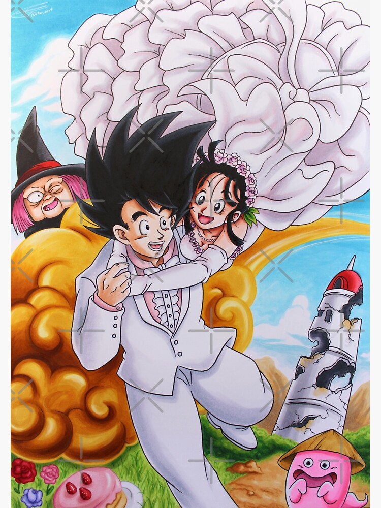 Goku Wedding Sticker For Sale By Saray Redbubble