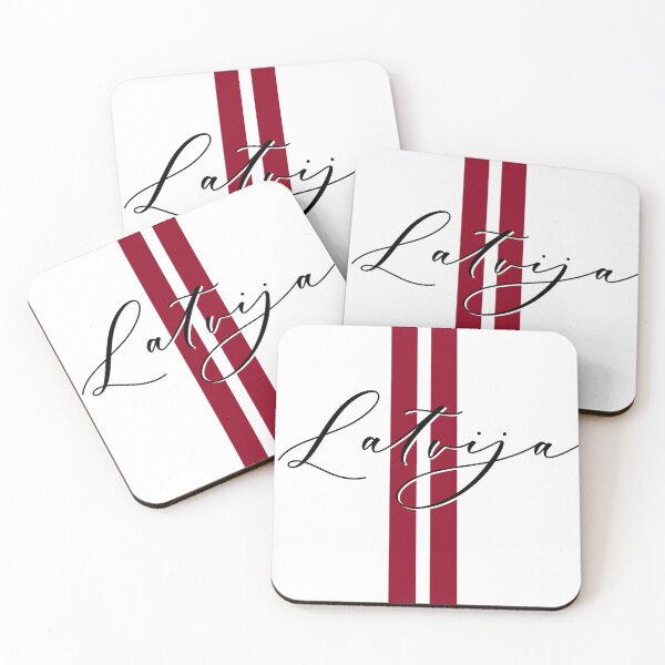 Item preview, Latvija Latvian flag and script designed and sold by Ilze Lucero.