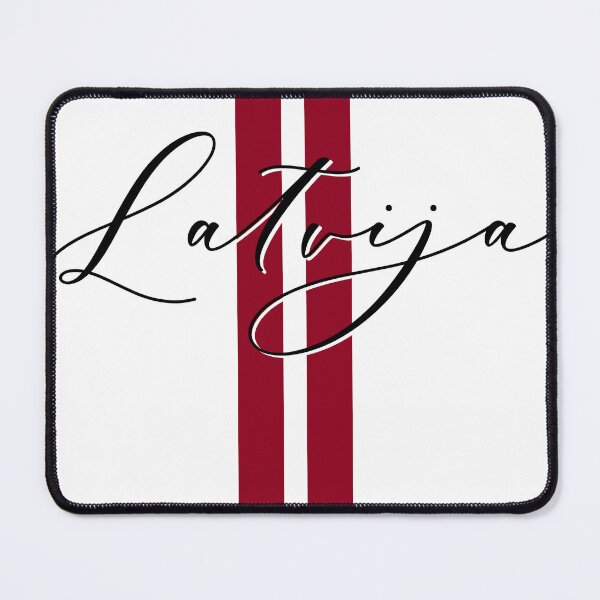 Item preview, Latvija Latvian flag and script designed and sold by Ilze Lucero.
