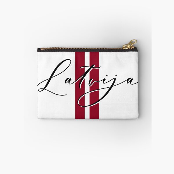 Item preview, Latvija Latvian flag and script designed and sold by Ilze Lucero.