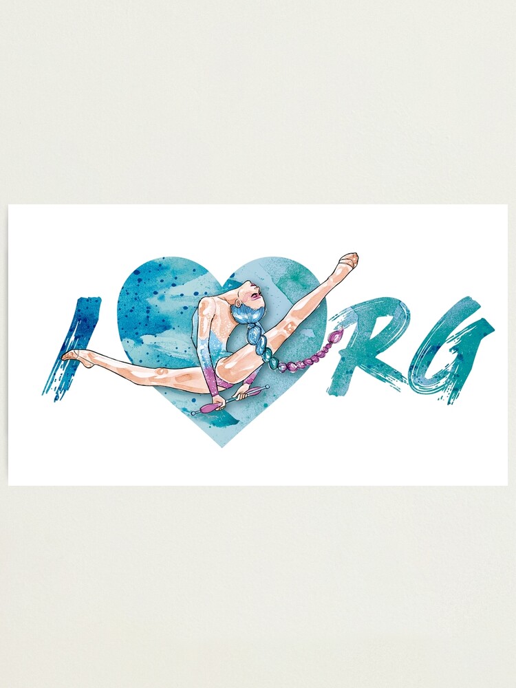 I LOVE RHYTHMIC GYMNASTICS Photographic Print by Montse Martin Art