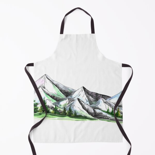 Item preview, Hand draw lands cape colourful sketch mountain watercolour designed and sold by shoping11228.