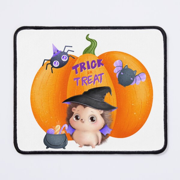 Item preview, Trick or Treat Halloween Pumpkin and Hedgehog designed and sold by silviaol.
