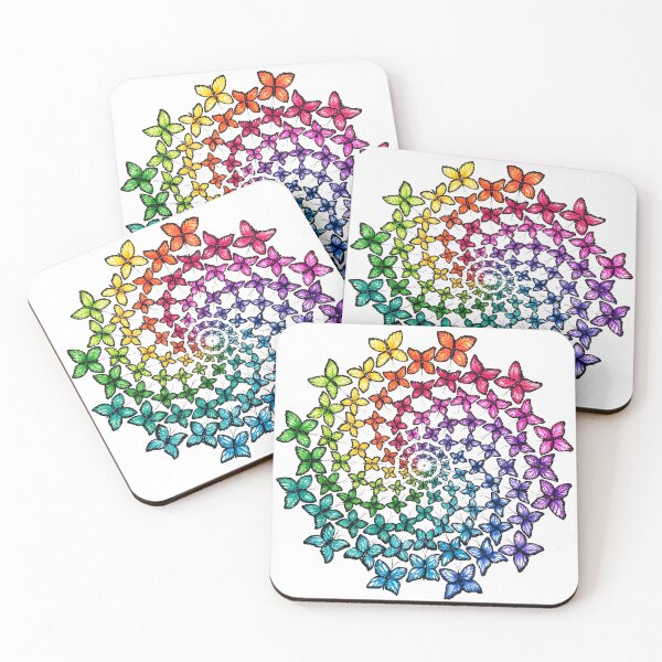 Item preview, Rainbow Butterfly Mandala designed and sold by Joanna Read.