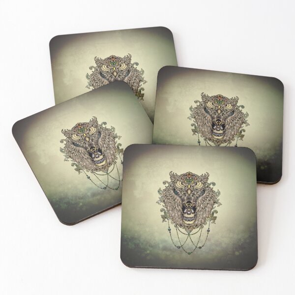 Item preview, Elegant owl with skull designed and sold by nicky2342.