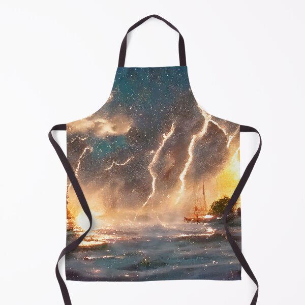 Item preview, Lightning on the ocean designed and sold by fizzribbit.