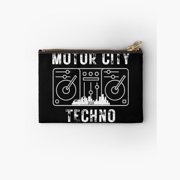 Aperçu de l'œuvre Motor City Détroit 313 Techno créée et vendue par MojaveTradePost.
