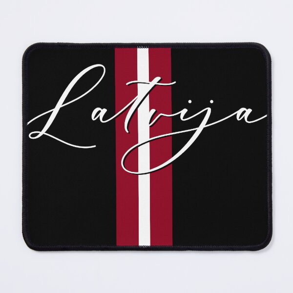 Item preview, Latvija Latvian flag and script designed and sold by Ilze Lucero.