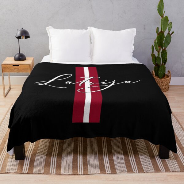 Item preview, Latvija Latvian flag and script designed and sold by Ilze Lucero.