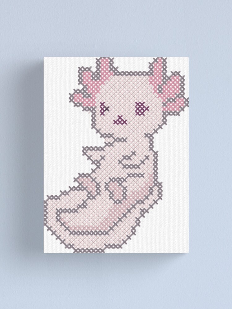 perler bead axolotl!