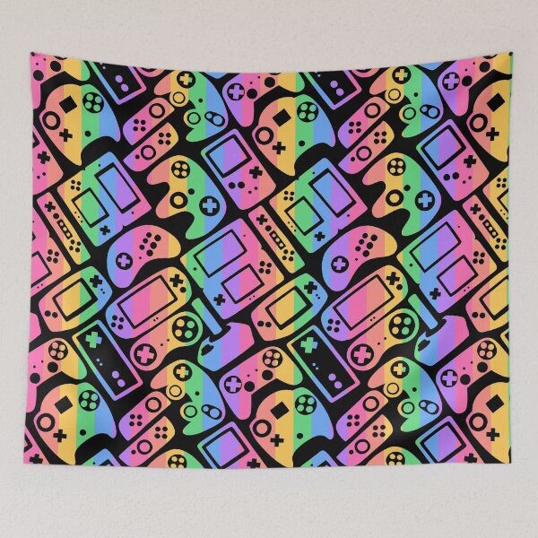 Item preview,  Video Game Controllers Dark Rainbow designed and sold by Paisley Yazel.