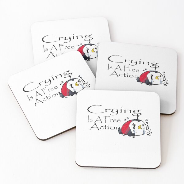 Item preview, CRYING IS A FREE ACTION Essential T-Shirt  designed and sold by AdOmar.