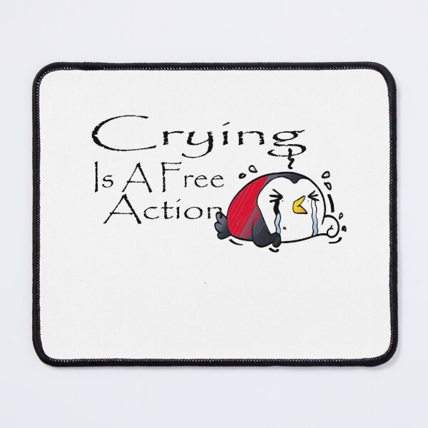 Item preview, CRYING IS A FREE ACTION Essential T-Shirt  designed and sold by AdOmar.