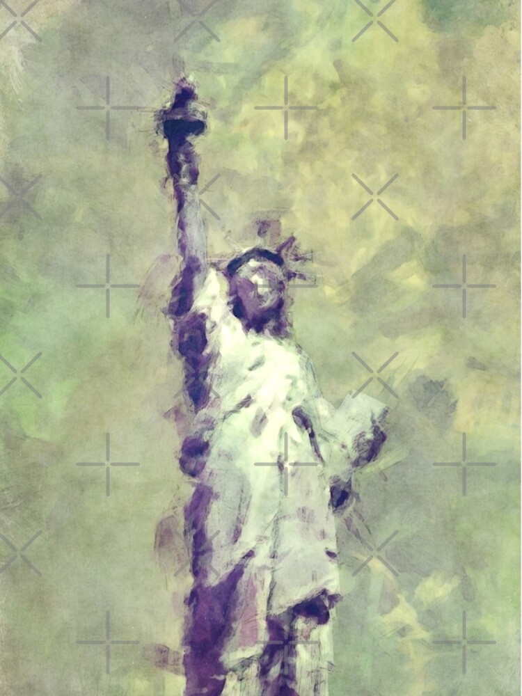 Textured Statue of Liberty by morningdance