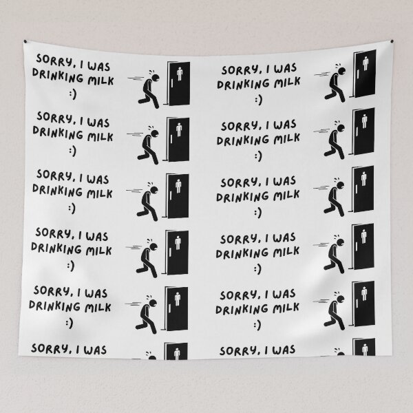 Item preview, Sorry I was drinking milk Lactose Intolerant Funny Design designed and sold by to-esu.