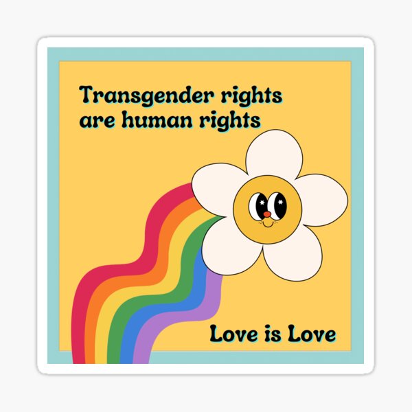 Transgender-Rechte sind Menschenrechte Sticker