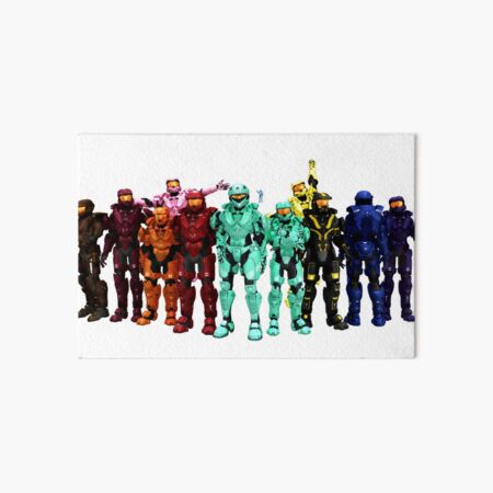 Red vs blue Art Board Print