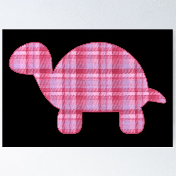 Item preview, Pink Flannel Turtle designed and sold by janraydesigns.