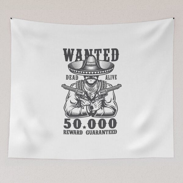 Item preview, bandit wanted designed and sold by wineDsign.