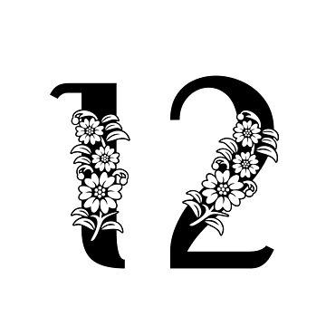 Number 12 (Vintage White) 12th Birthday' Sticker | Spreadshirt