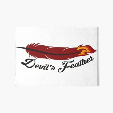 Red feather pen | Art Board Print