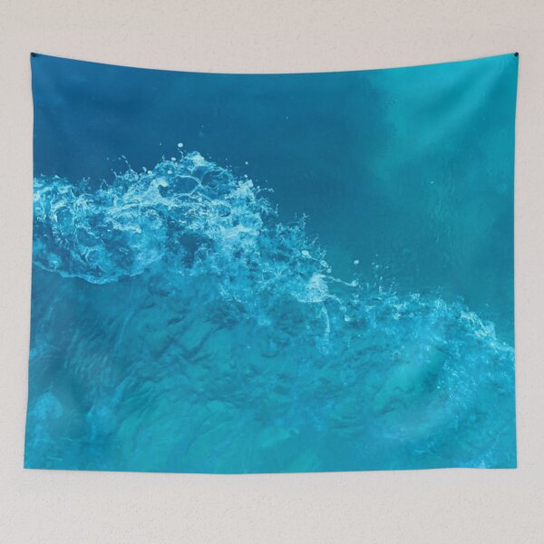 Item preview, Beautiful Crashing Blue Ocean Waves At The Beach During Summer Holiday designed and sold by Barolina.