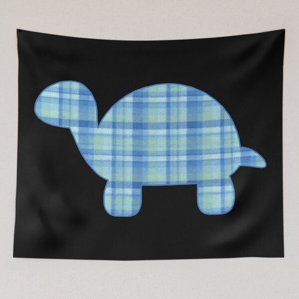 Item preview, Blue Flannel Turtle designed and sold by janraydesigns.