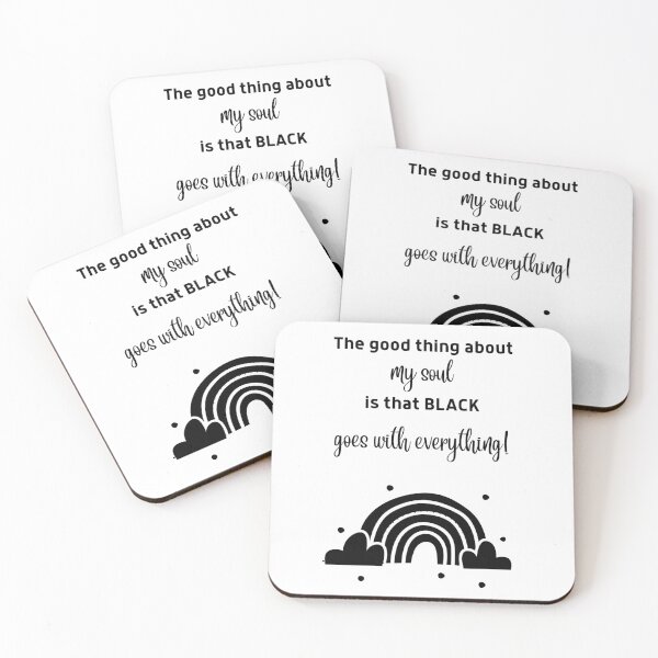 Item preview, The good thing about my soul is that black goes with everything  designed and sold by Wolf-Bird-Nest.