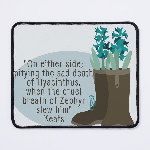 Item preview, John Keats Sad death Of Hyacinths designed and sold by Krystal Thomas.