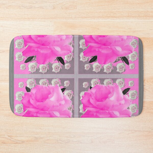 Item preview, PINK GARDEN ROSE PATTERENS GREY ART designed and sold by sharlesart.