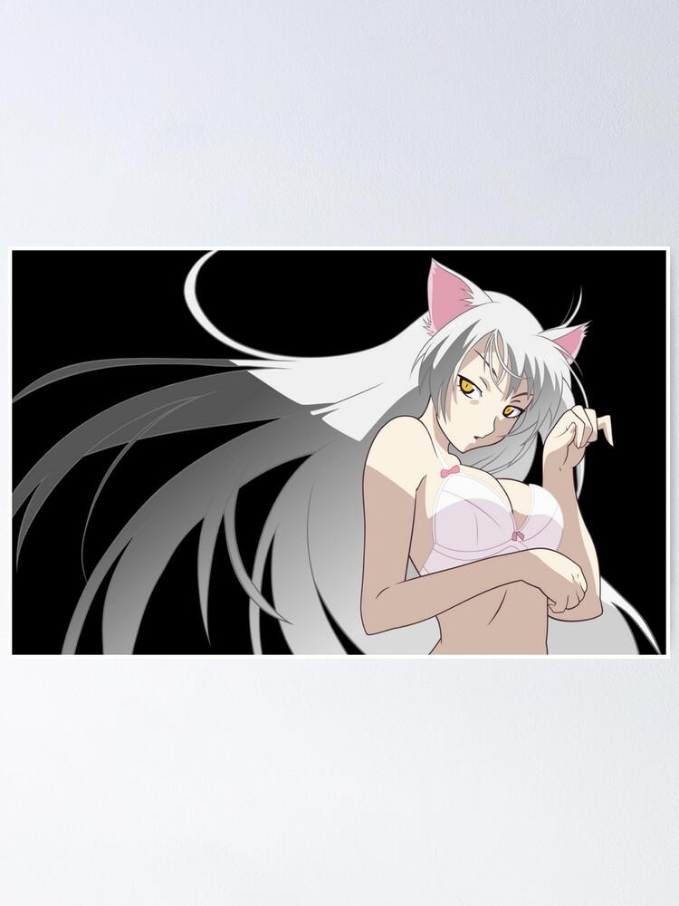 Black Hanekawa ブラック羽川 Poster For Sale By Kawaiicrossing Redbubble