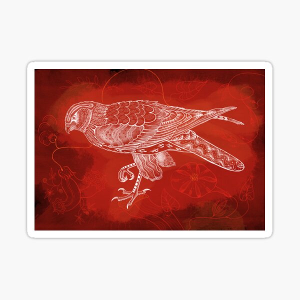 Red eagle illustration Sticker