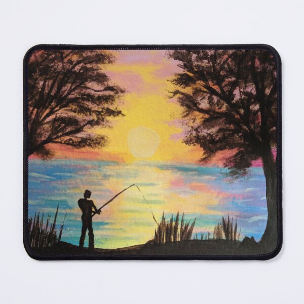 Item preview, Fishing At Sunset designed and sold by ahopsecker.