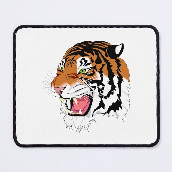 Item preview, Stunning Side Profile Roaring Tiger Artwork designed and sold by CreativeCranium.