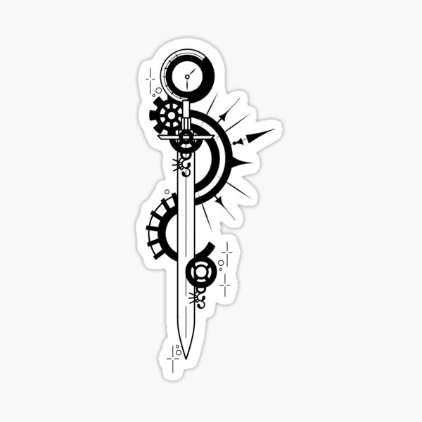 Item preview, Mental health sword design - overthinking designed and sold by FineHades.