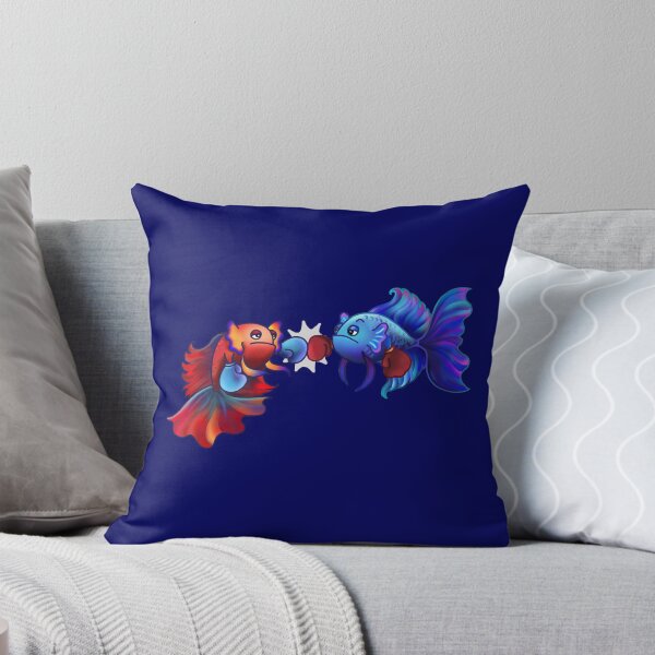 Item preview, Fish fight or fist bump? designed and sold by RitaLaiArt.