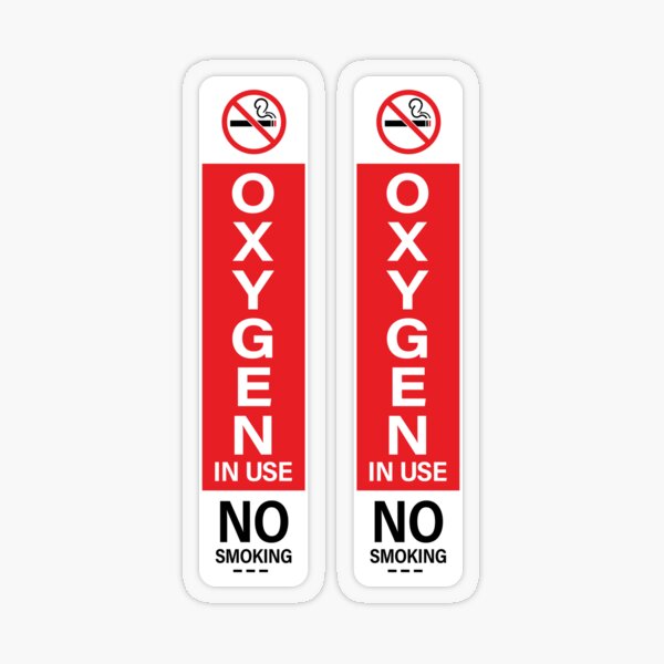 Item preview, No Smoking Oxygen in Use Sign  designed and sold by StickDeco.