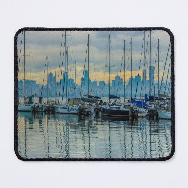 Item preview, Sail Masts and the Melbourne Skyline - Williamstown, Victoria designed and sold by Steven Jodoin.