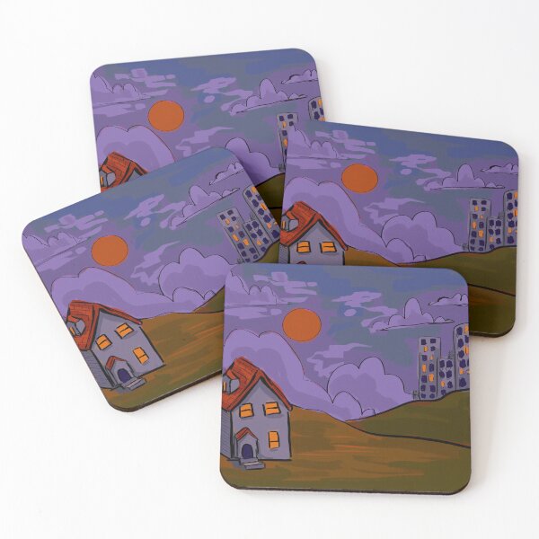 Item preview, aesthetic house landscape designed and sold by HibiscusHeron.